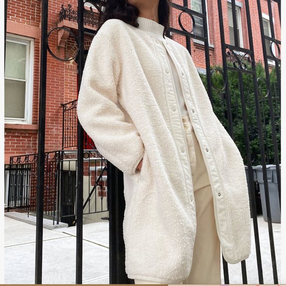 Wilfred Free Long Sherpa Liner Jacket 